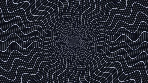 Spiral pattern with lines forming a twisting motion on Stock Footage 338288871