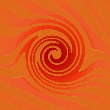 Spiral pattern orange red Stock Illustration