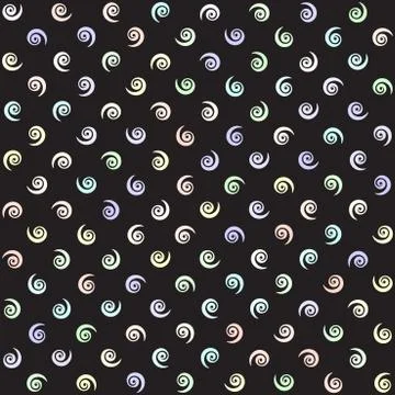 Spiral pattern. Seamless vector background Stock Illustration