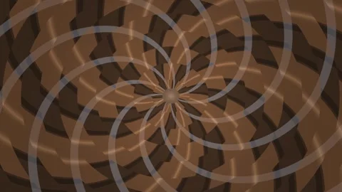 Spiral pattern with shades of brown and gray on a smooth Stock Footage 339513457