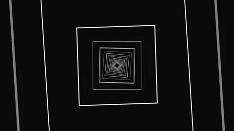 Spiral pattern of squares on a dark background creates depth Stock Footage 337071728
