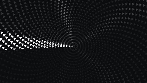 Spiral pattern with triangles and light effect creating Stock Footage 339518640