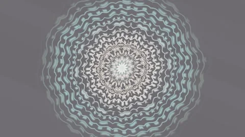 Spiral pattern with waves and soft colors in circular design Stock Footage 337385140