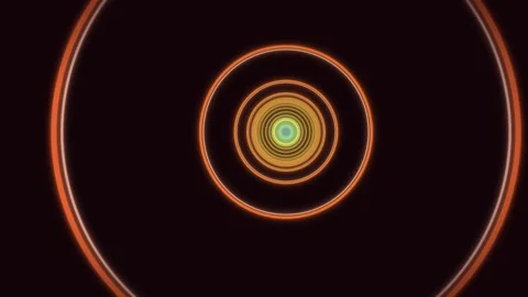 Spiral patterns in bright colors with a glowing center Stock Footage 337233955