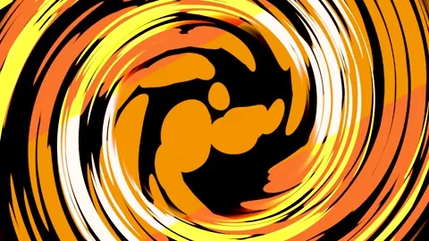 Spiral patterns with bright colors in motion Stock Footage 347365523