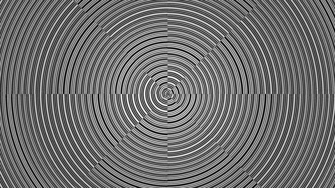 Spiral patterns made of thin metal wires in a circular Stock Footage 339518361