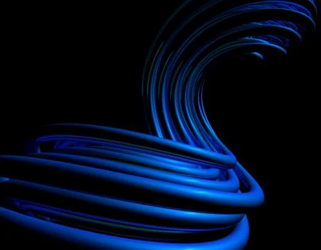 Spiral pipeline, network technology data transmission and link Stock Illustration