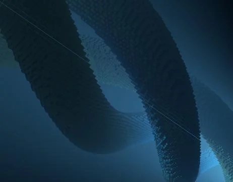 Spiral pipeline, network technology data transmission and link Stock Illustration