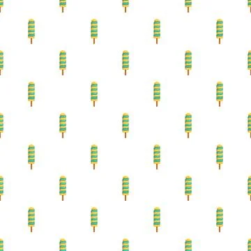 Spiral popsicles creating a sweet refreshing summer pattern Illustrazione stock