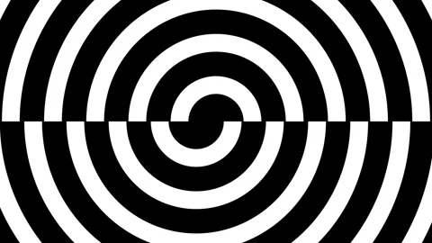 Spiral psychedelic zooming circles Stock-Footage 328596175