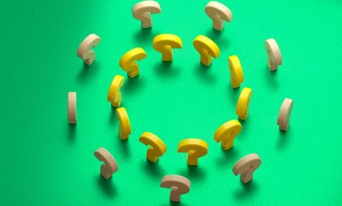 Spiral question mark 3d Stock Illustration