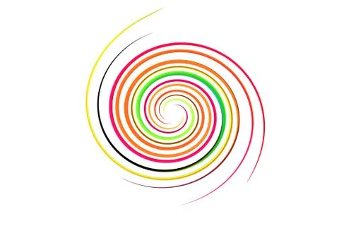 Spiral rainbow background Stock Illustration