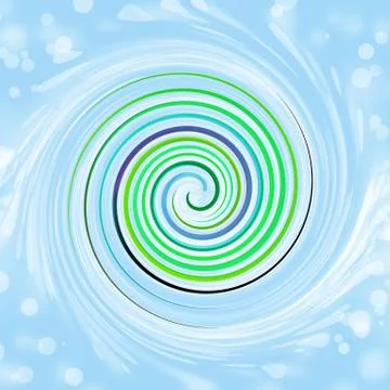 Spiral rainbow background Stock Illustration