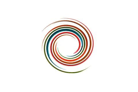 Spiral rainbow background Stock Photos