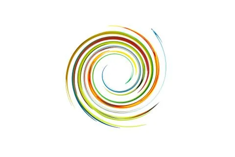 Spiral rainbow background Stock Photos