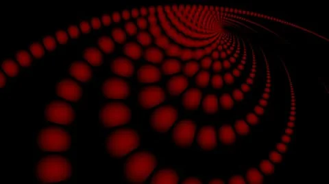 Spiral from red full-spheres Stock Footage 8913569