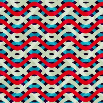 Spiral retro seamless pattern Illustrazione stock