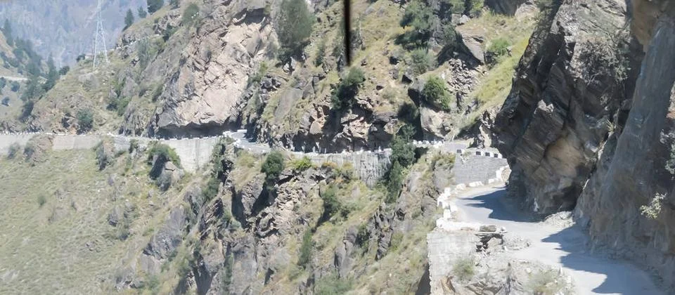 Spiral S-shape zigzag pattern hairpin curve winding Two Lane Highway Mount... Stock Photos