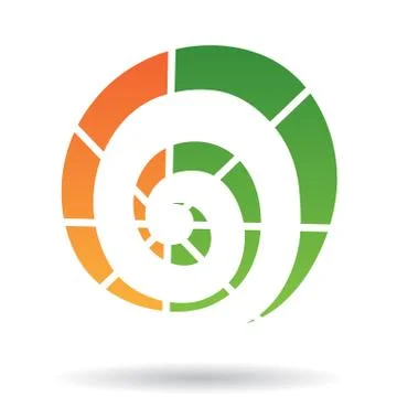 Spiral Shape Abstract Icon Stock Illustration