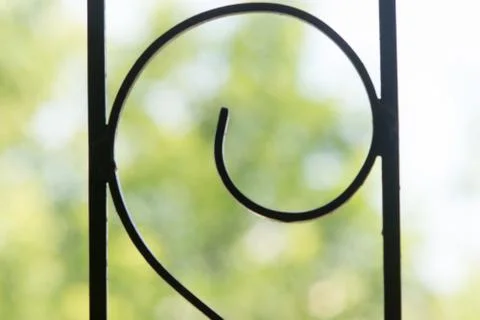 Spiral shape grating Stock Photos