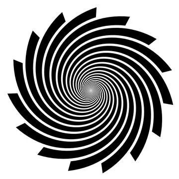 Spiral shape isolated over white background Stock Illustration