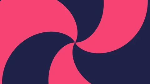 Spiral shape rainbow colors seamless loop rotation animation background new Video stock 89643157