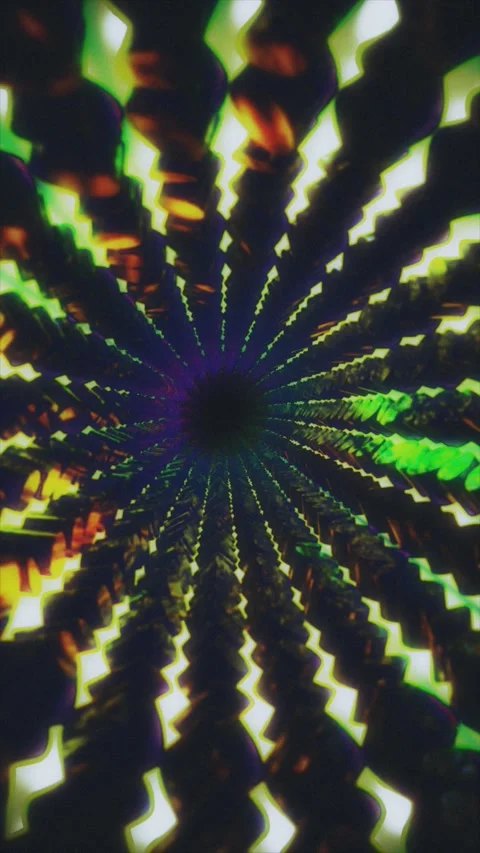 A spiral of shapes rotates. Stock Footage 323443335
