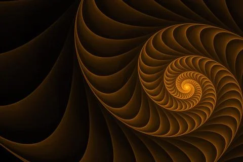 Spiral shell element Stock Illustration