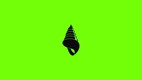 Spiral shell icon animation Stock Footage 157503861