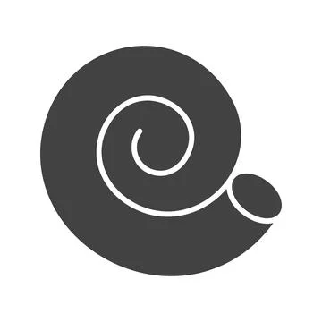 Spiral Shell icon vector image. イラスト素材