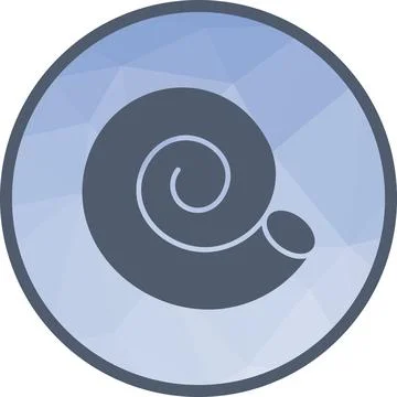 Spiral Shell icon vector image. 스톡 일러스트
