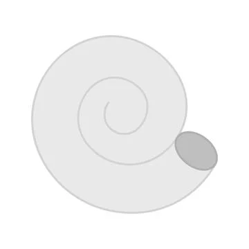 Spiral Shell icon vector image. Illustrazione stock