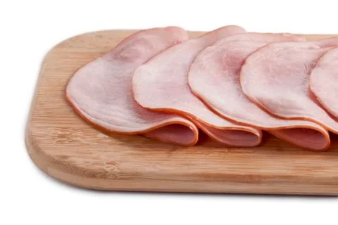 Spiral sliced ham Stock Photos