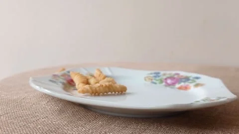 Spiral snack for a snack time Stock Footage 146246998