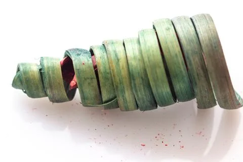 Spiral spherical abstract shape patterns . Isolated on a white background. Stock Photos