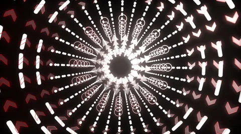 Spiral Spin Shape Circular In Out Loop Animation Video stock 49169390