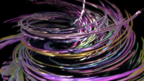 Spiral Spines Animation Stock Footage 129969944