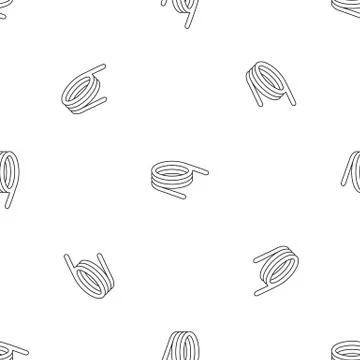 Spiral spring pattern seamless vector 스톡 일러스트
