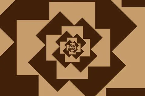 Spiral from squares Stock-Illustration