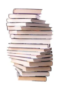 Spiral stack of books Stock-Fotos