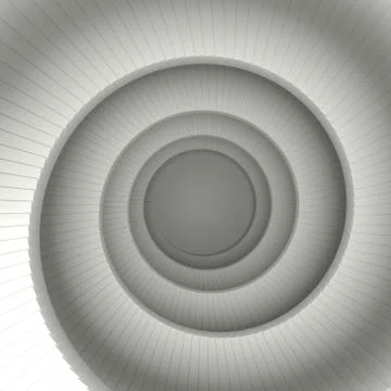 Spiral stair 3D render Ilustración de archivo