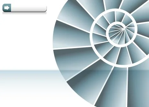Spiral staircase chart Stock Illustration