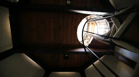 Spiral Staircase Stock Footage 40812765