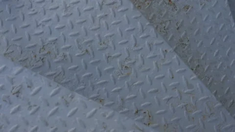 Spiral staircase going down, close-up. Video stock 155448090