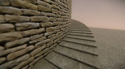 Spiral staircase HD Stock Footage 25300609
