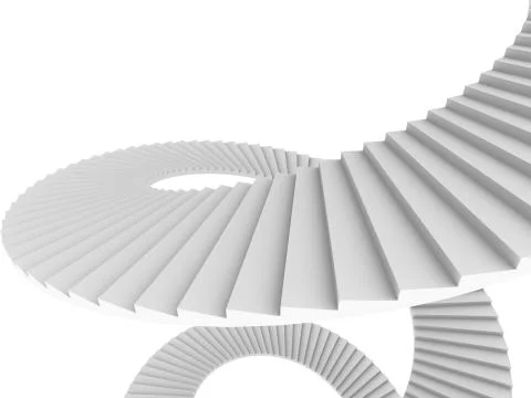 Spiral staircase Stock Illustration
