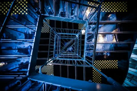 Spiral staircase of image Stock Photos