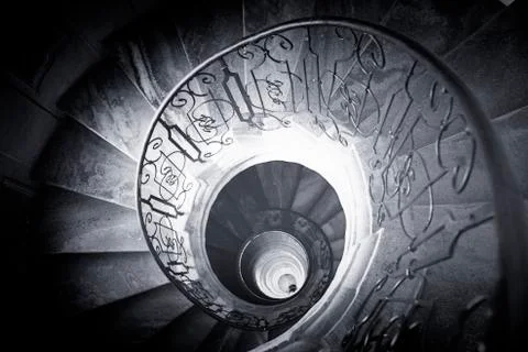 Spiral staircase.. Stock Photos