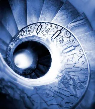 Spiral staircase.. Stock Photos