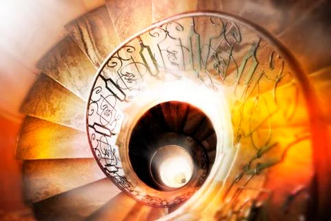 Spiral staircase.. 스톡 사진